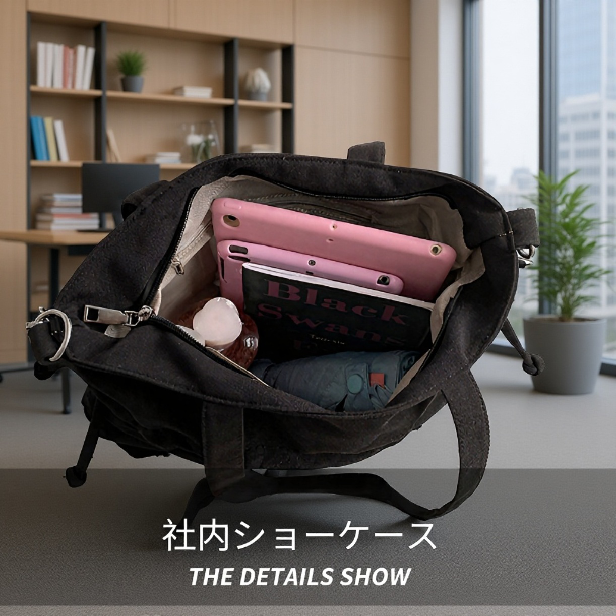 レディース向け大容量キャンバストートバッグ