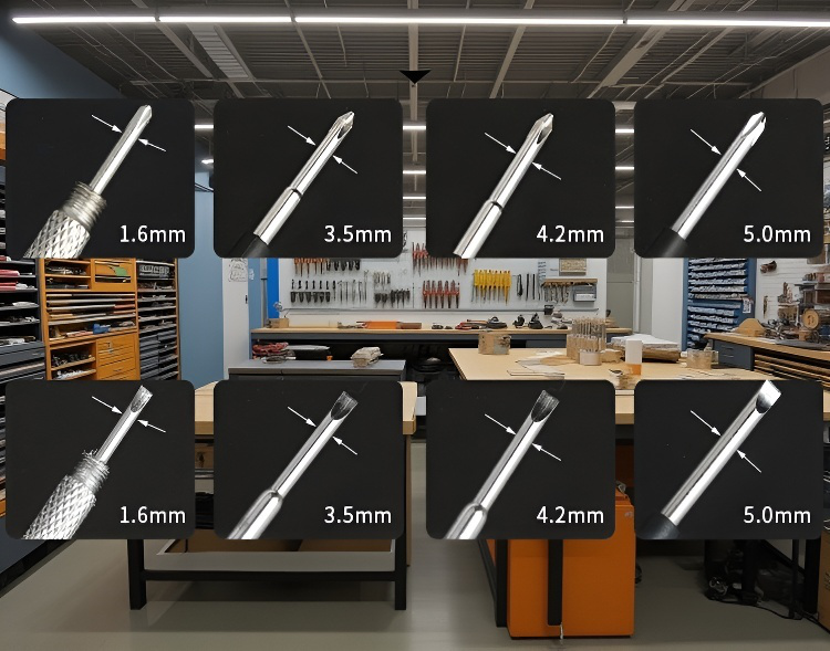Portable eight in one screwdriver for home repairs