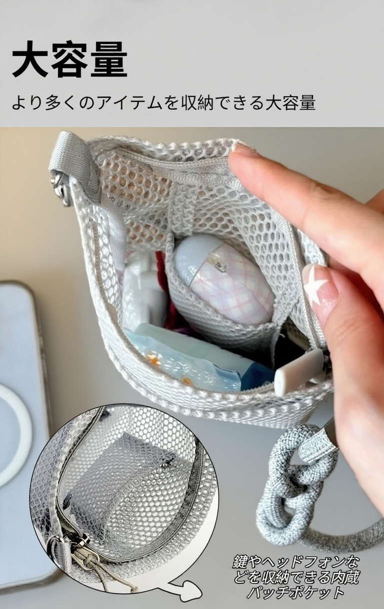 スーツケースにぴったり収まる収納バッグ