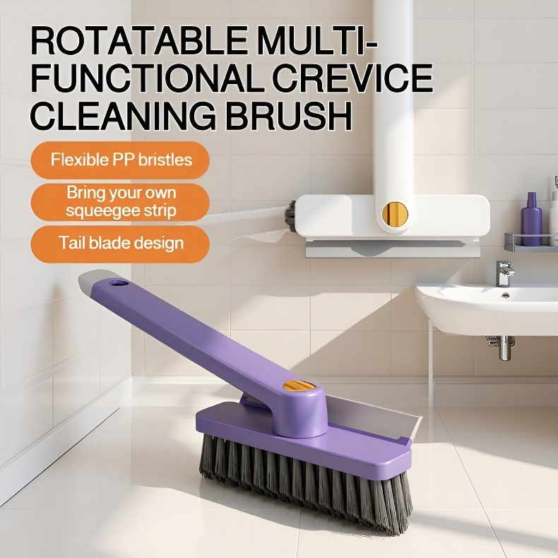 Multi-functional Bathroom Crevice Cleaning Brush