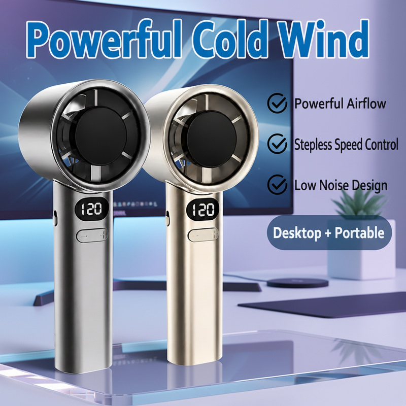 USB Charging Handheld Fan Adjustment High Speed Mini Fan For Indoor Outdoor Office Home Meeting Room
