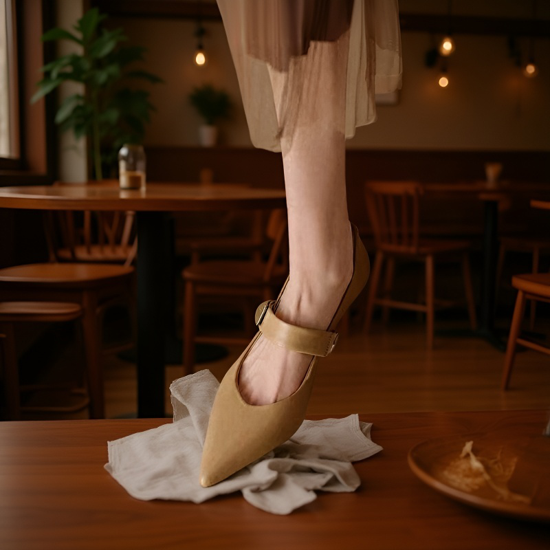 여성용 메리 제인 하이힐 전체 이미지