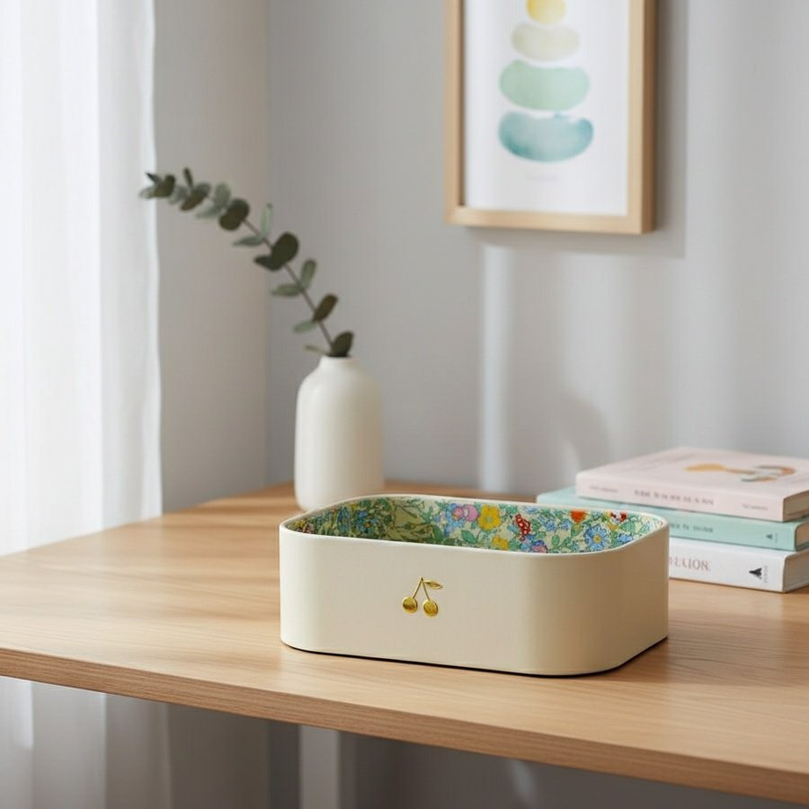 Desktop storage box cute single-layer sundries storage box entrance key perfume mask skin care produ
