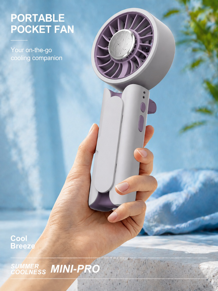 Cooling Plate Handheld Fan front view
