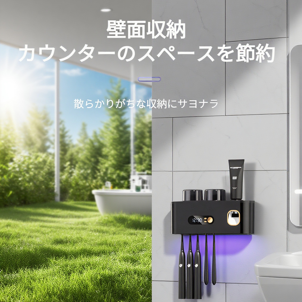スマート歯ブラシ消毒ラック歯ブラシカップ収納ボックス
