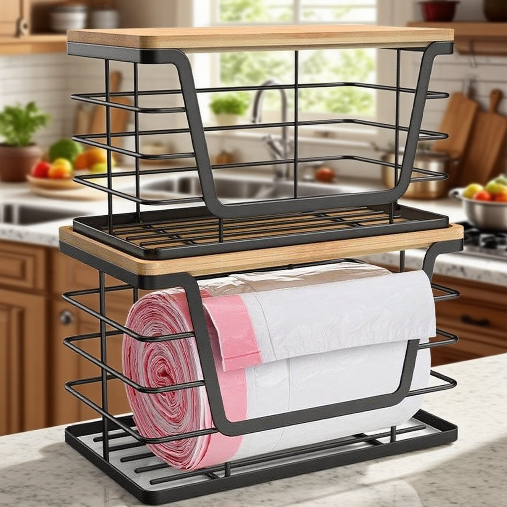 주방 다기능 벽걸이 수납 바구니