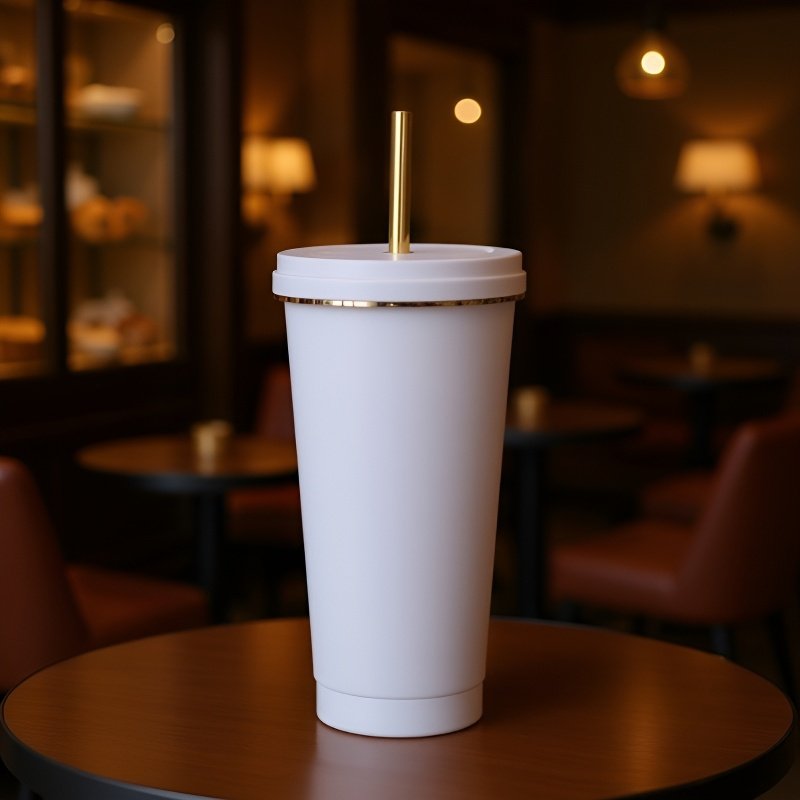 كوب شاي ستانلس ستيل عازل للحرارة