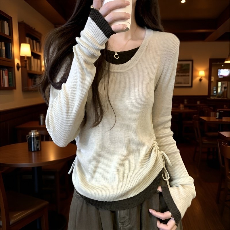 Haut et pantalon à manches longues color block tendance