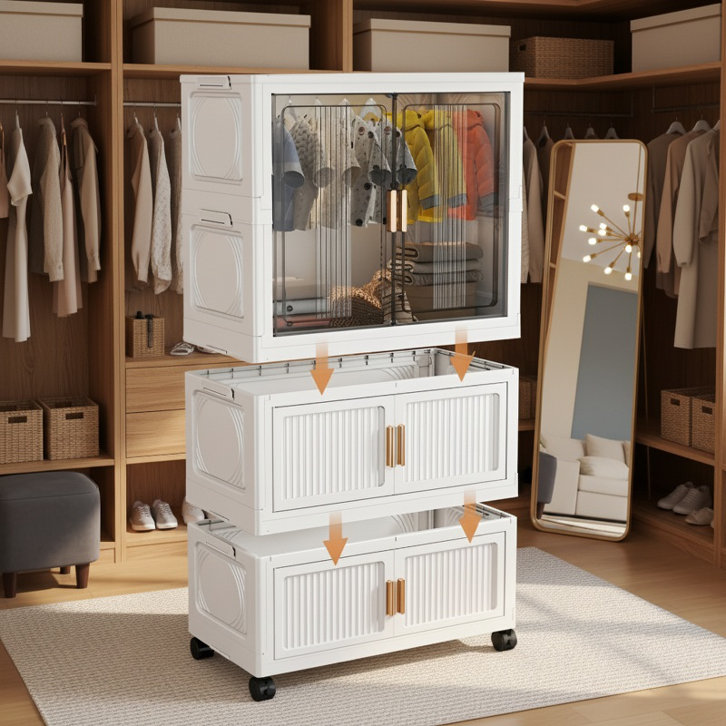 Boîte de stockage multifonctionnelle pliable