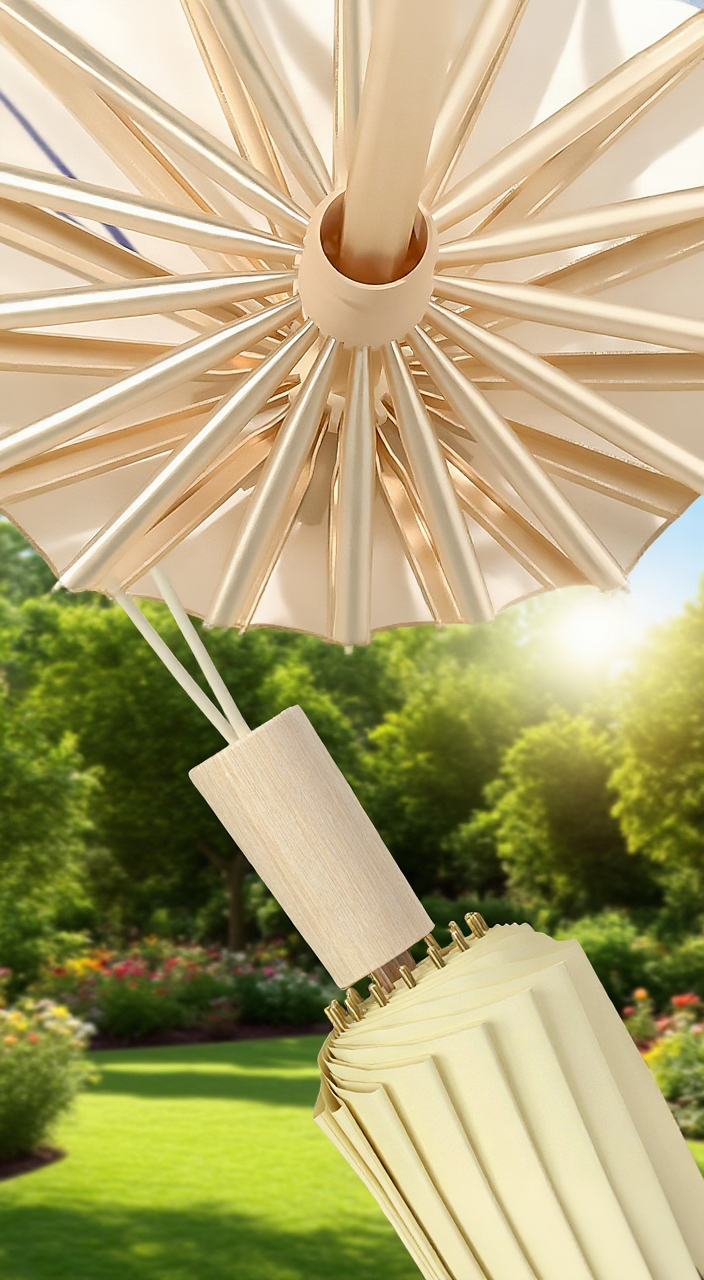 편리한 설치와 해체가 가능한 접이식 파라솔