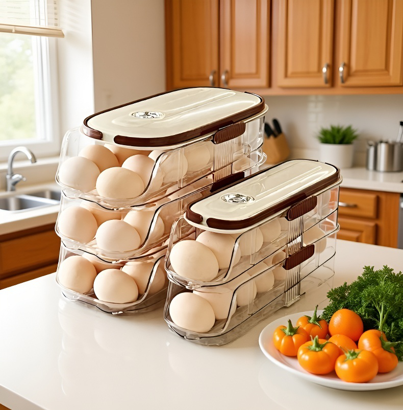 取り出しやすい設計の卵収納ボックス
