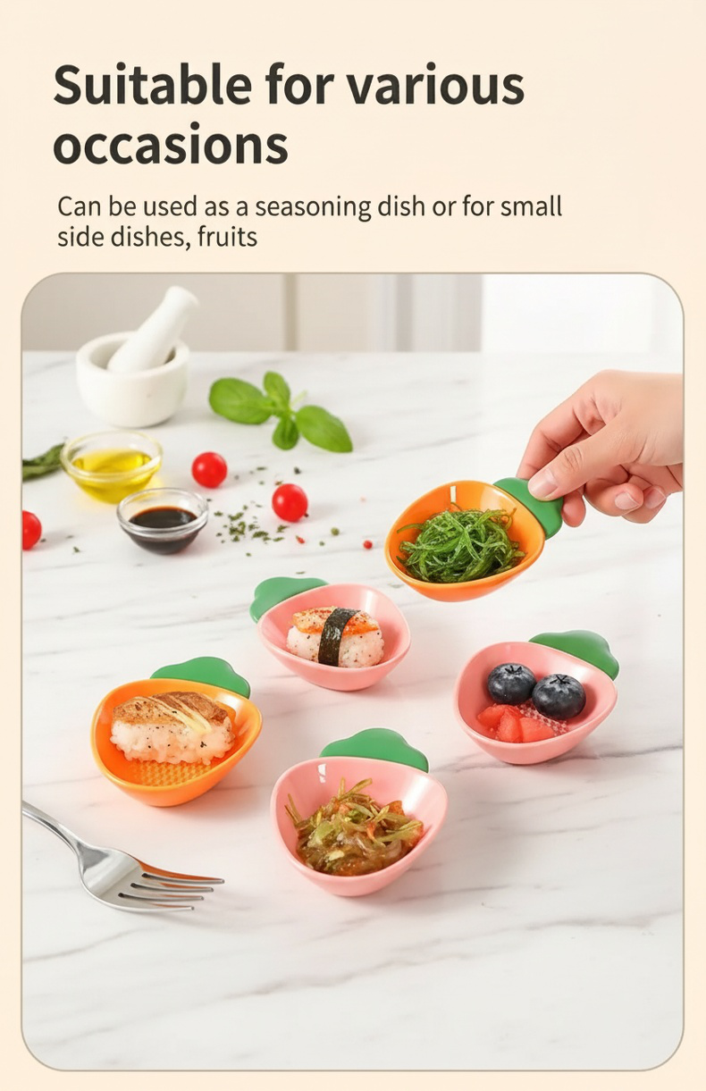 Ceramic dish for grinding and serving dips
