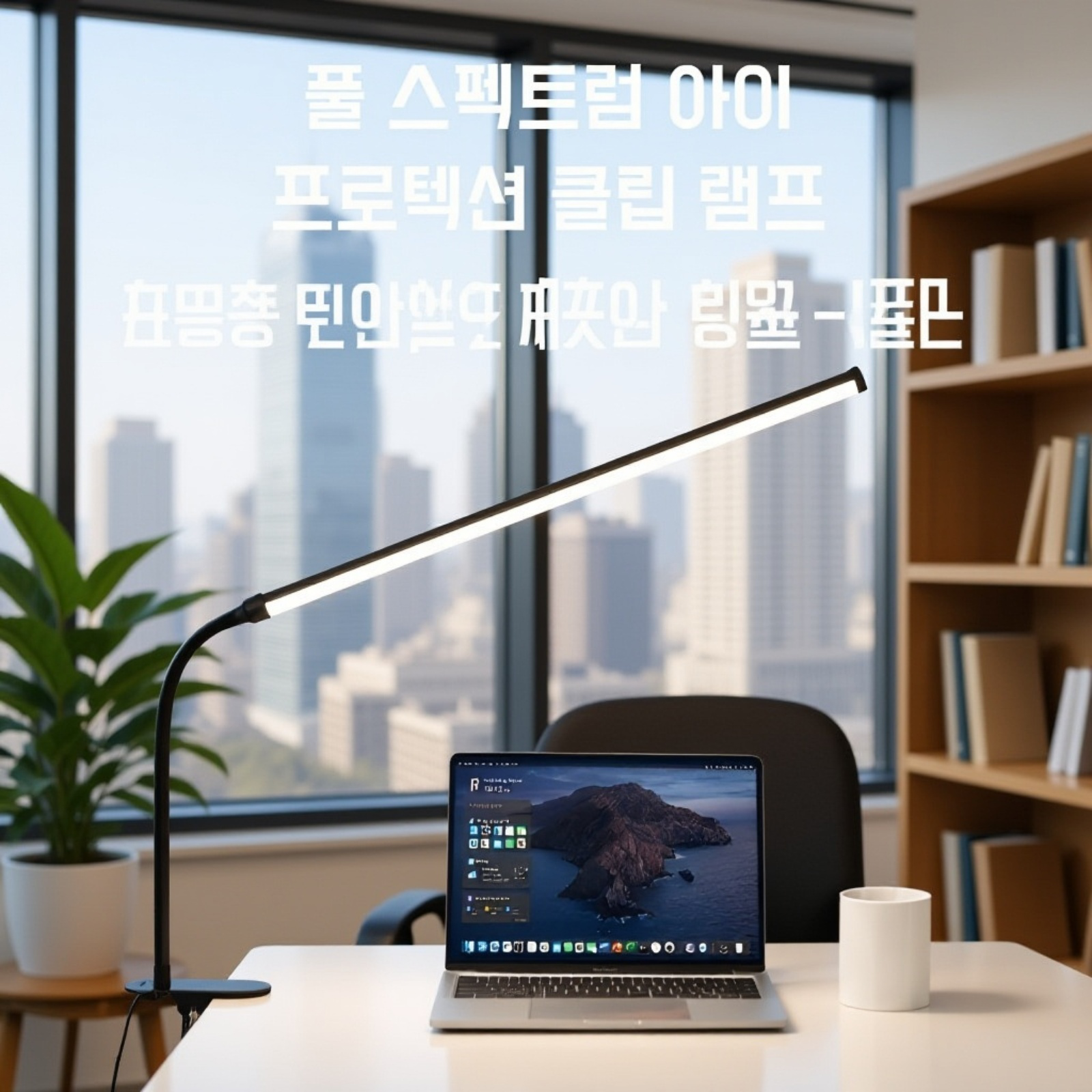 플러그형 아이보호 LED 스탠드 전체 이미지