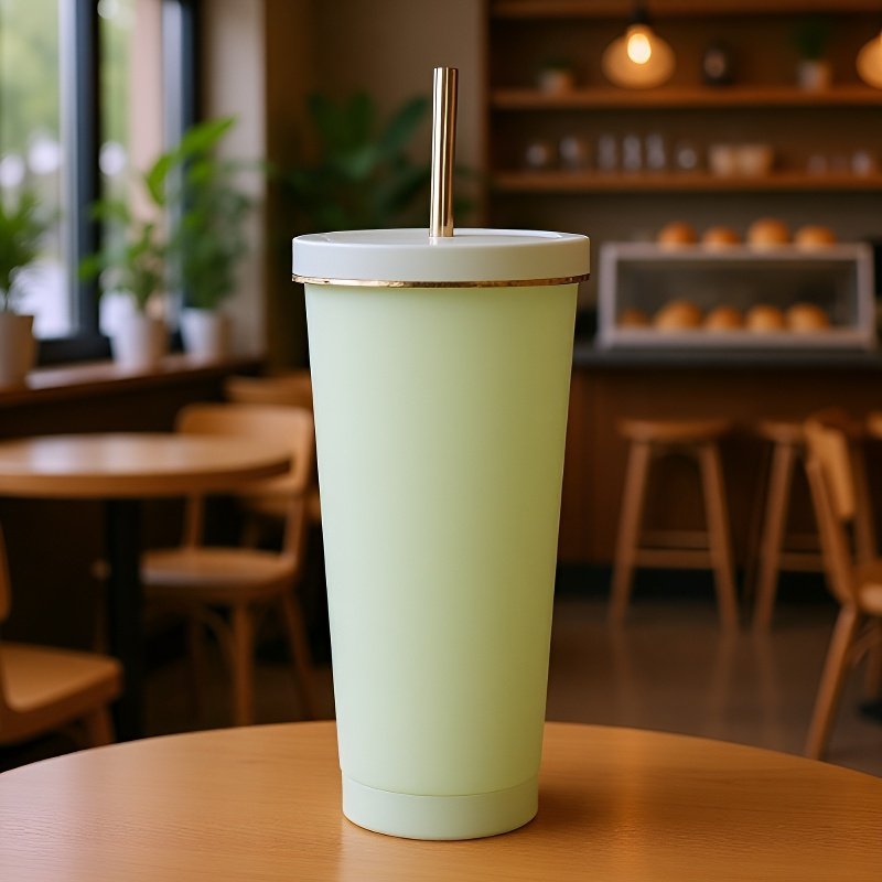 غطاء كوب ماء مزدوج الطبقة محكم الإغلاق