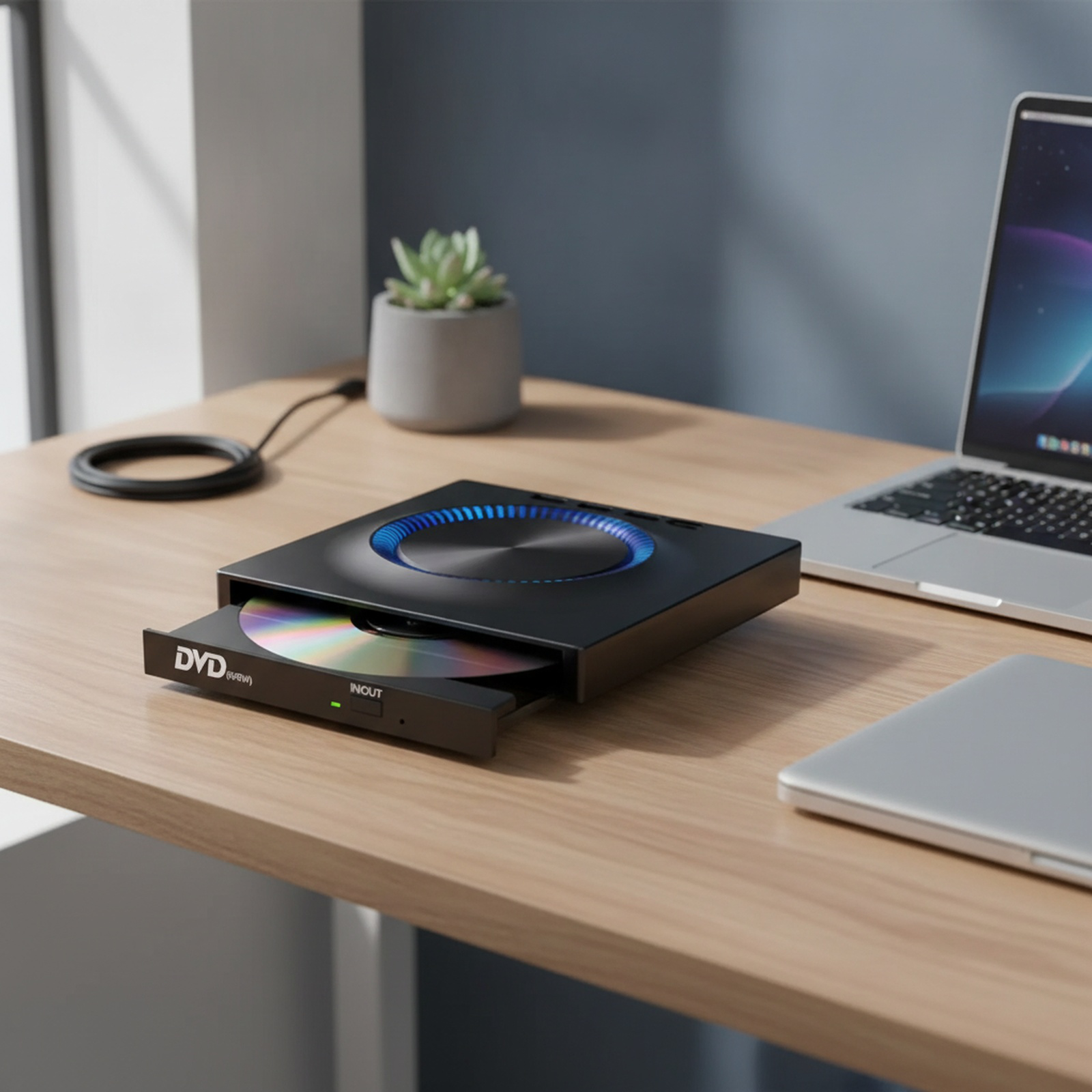 Externer USB DVD-Brenner und Laufwerk