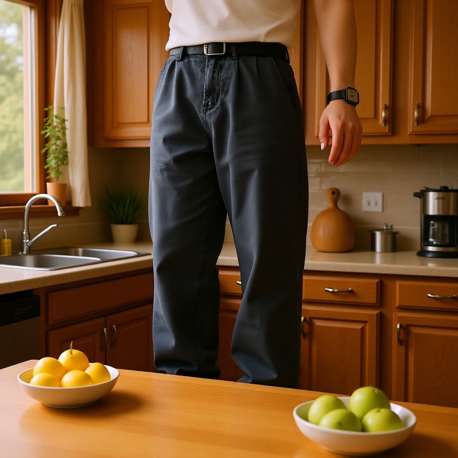 メンズヴィンテージカーブドジーンズ