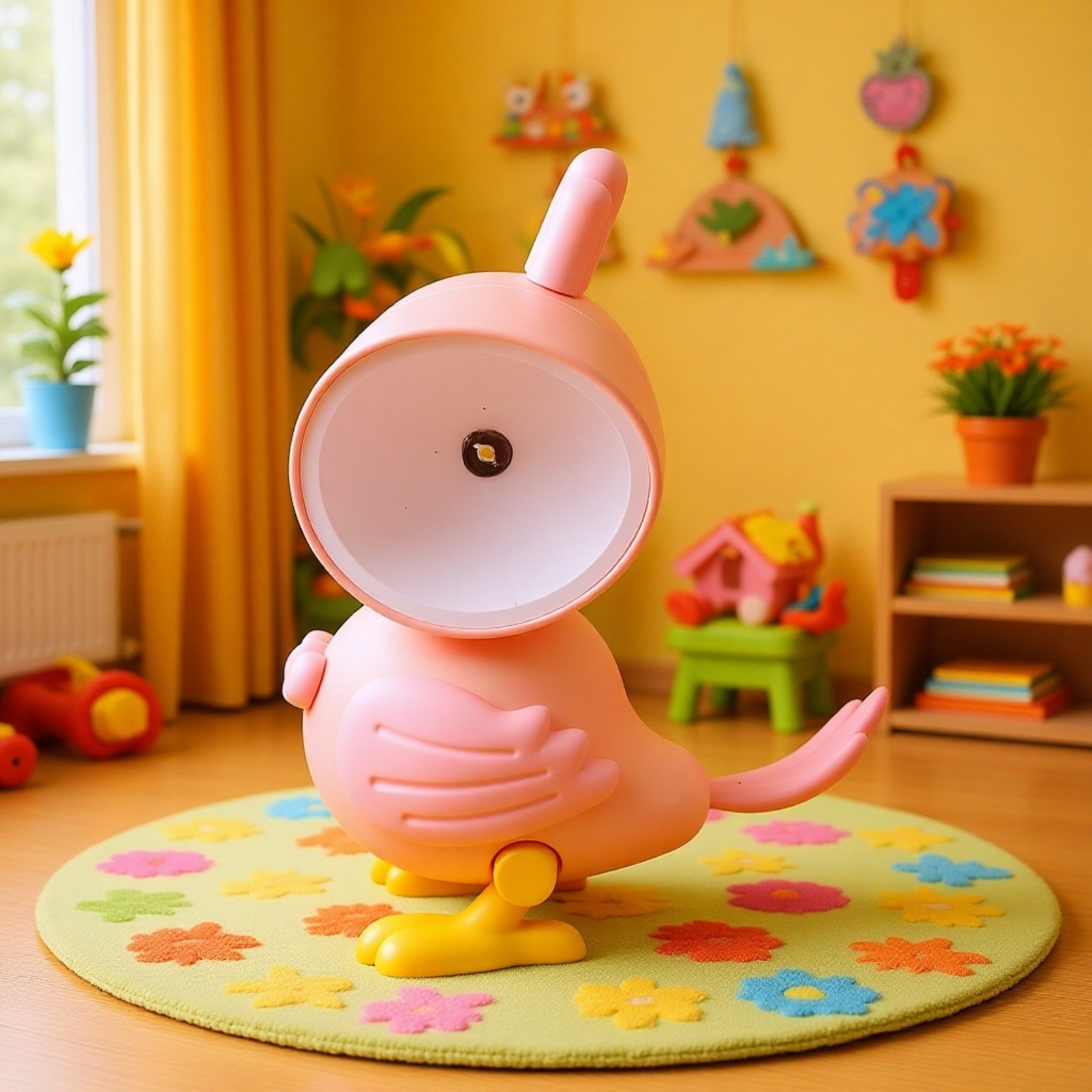 鳥のナイトライト、漫画のオウム、かわいい装飾品、小さなテーブルランプ、子供の誕生日の小さなギフト、磁気ナイトライト装飾品