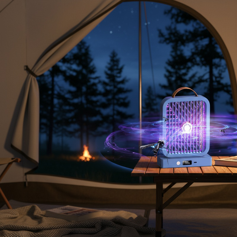 USB Mückenfänger Lampe, Mückenabwehrgerät, Tragbar für Zuhause
