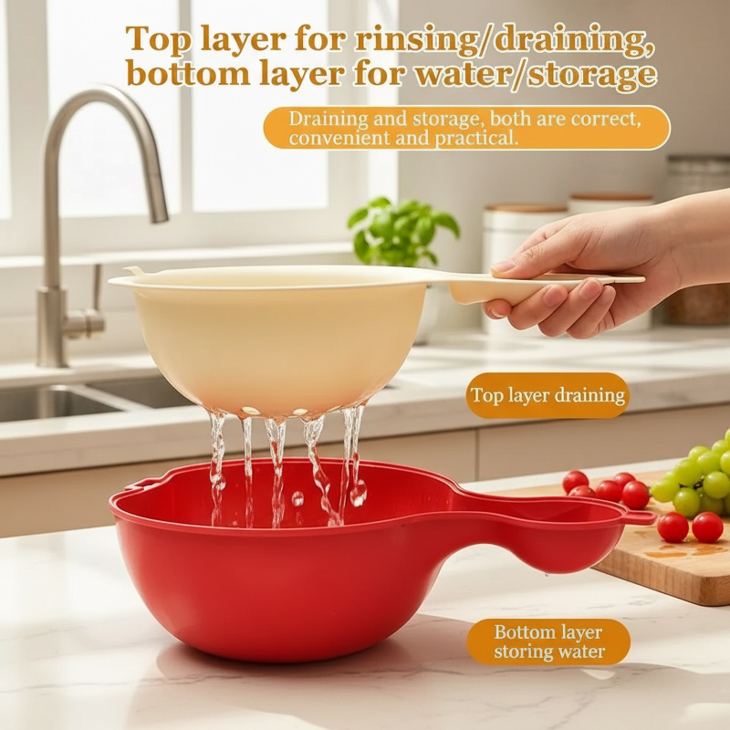 Double-layer Multifunctional Drain Basket