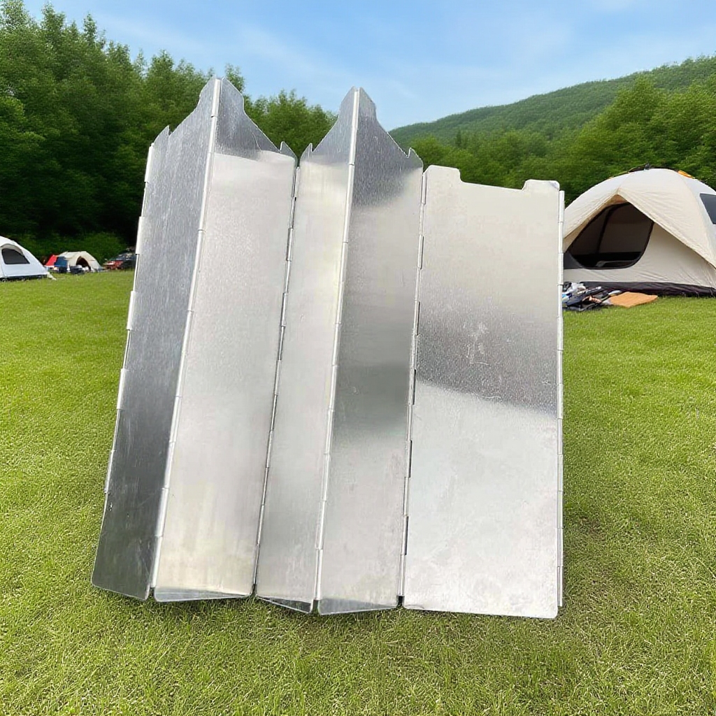 コンパクトに折りたためる防風リング