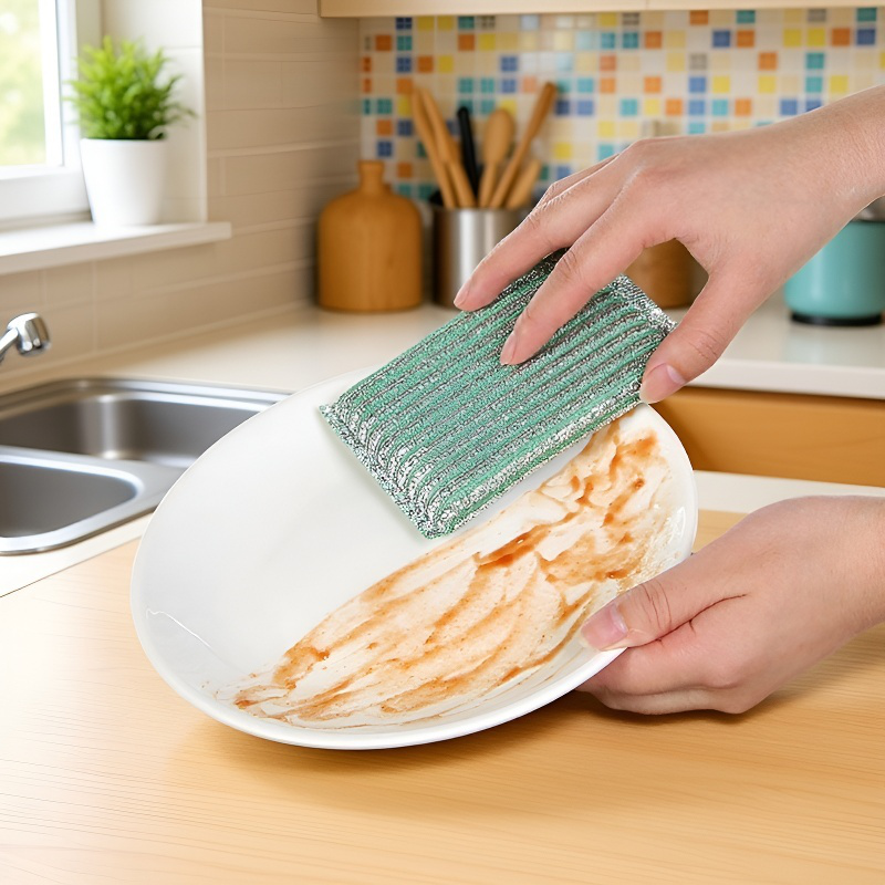 油がつきにくい両面スポンジクロス