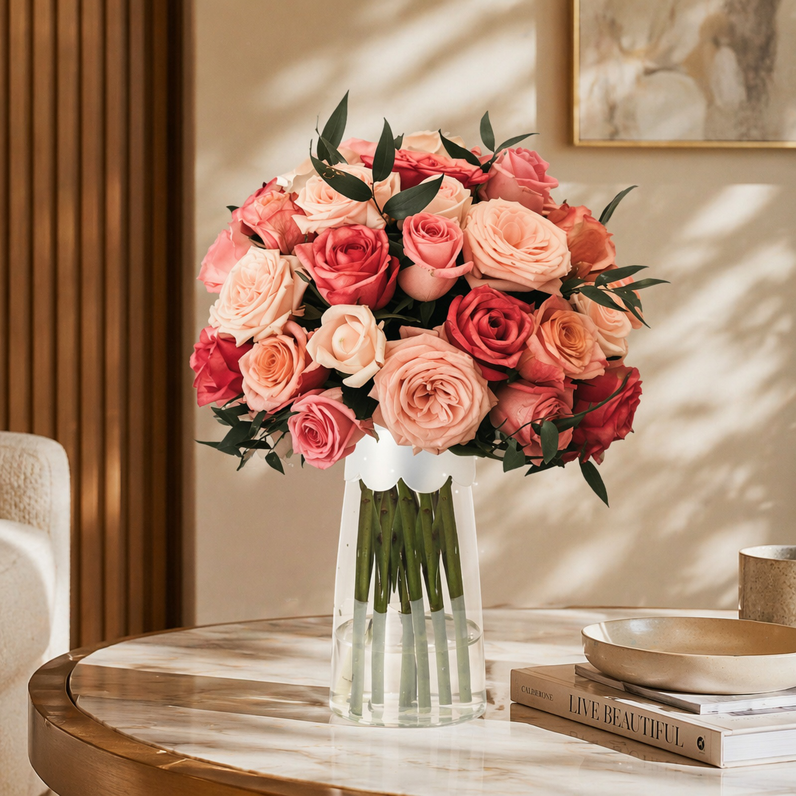 Silicone floral accessory for organizing flowers