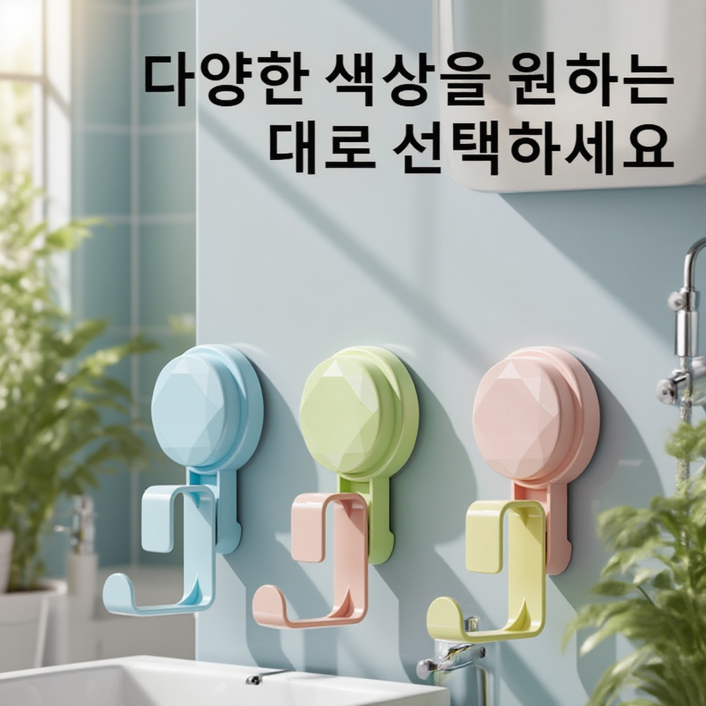 강력 흡착 대용량 세면대 수납 선반