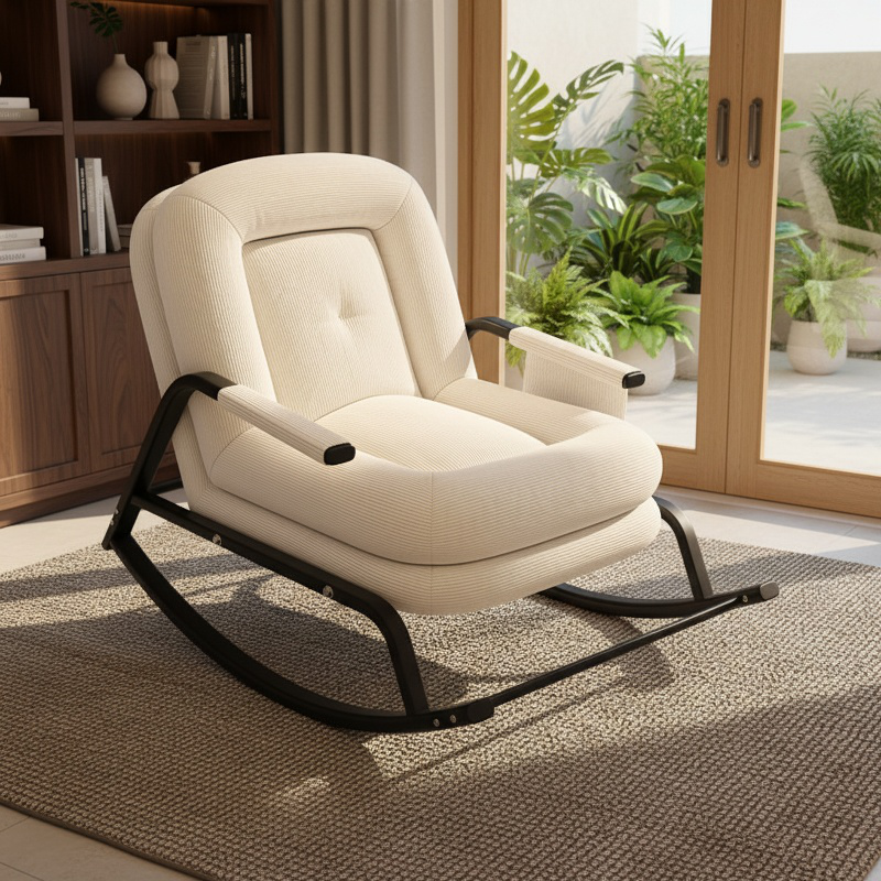 Ergonomic recliner rocking chair for relaxation