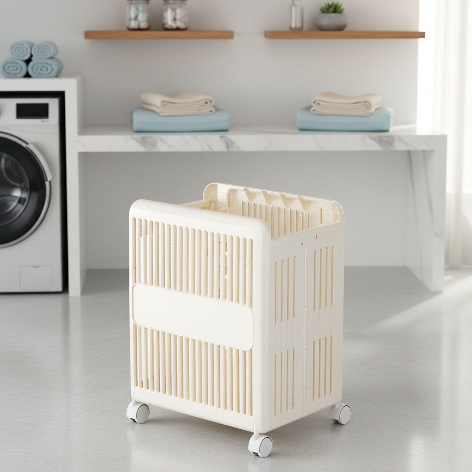 Household Multi-layer Removable Laundry Basket Foldable Bathroom Storage Hamper