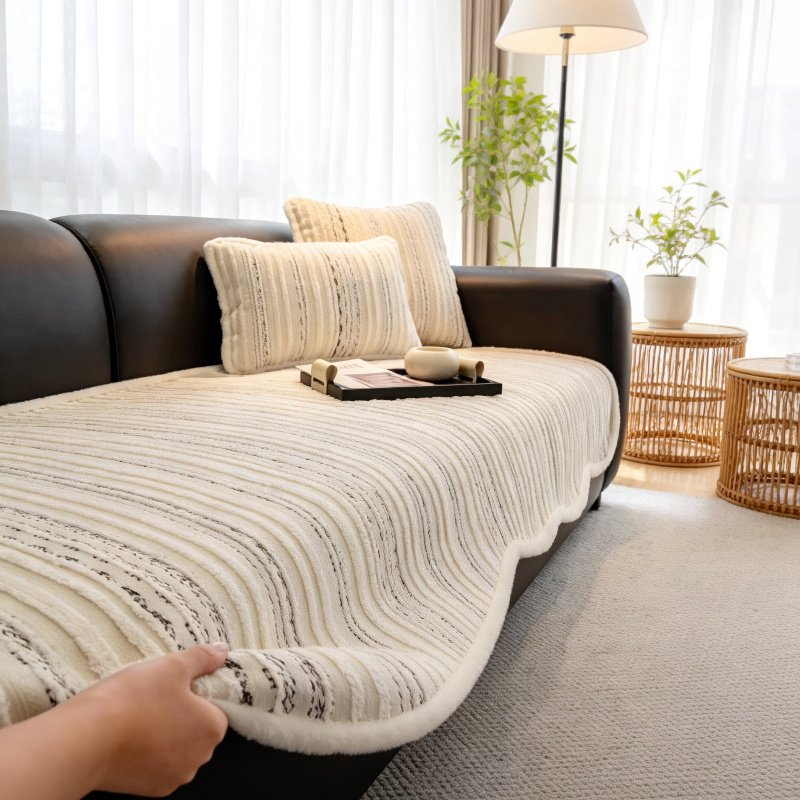 High-grade special-shaped chenille sofa cushion, non-slip design, suitable for all seasons