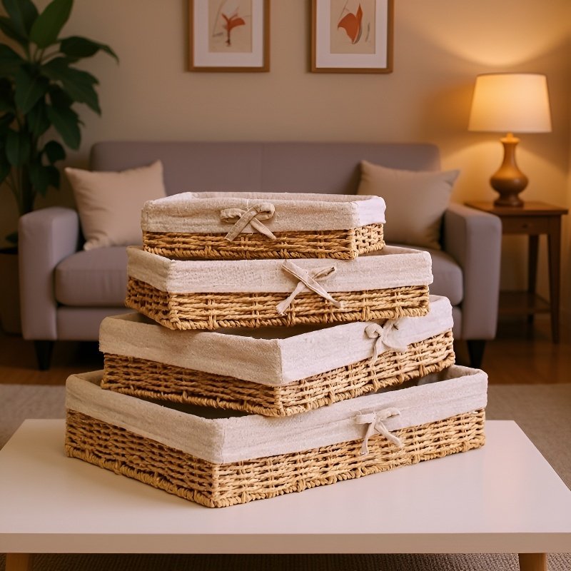 Weaving storage basket