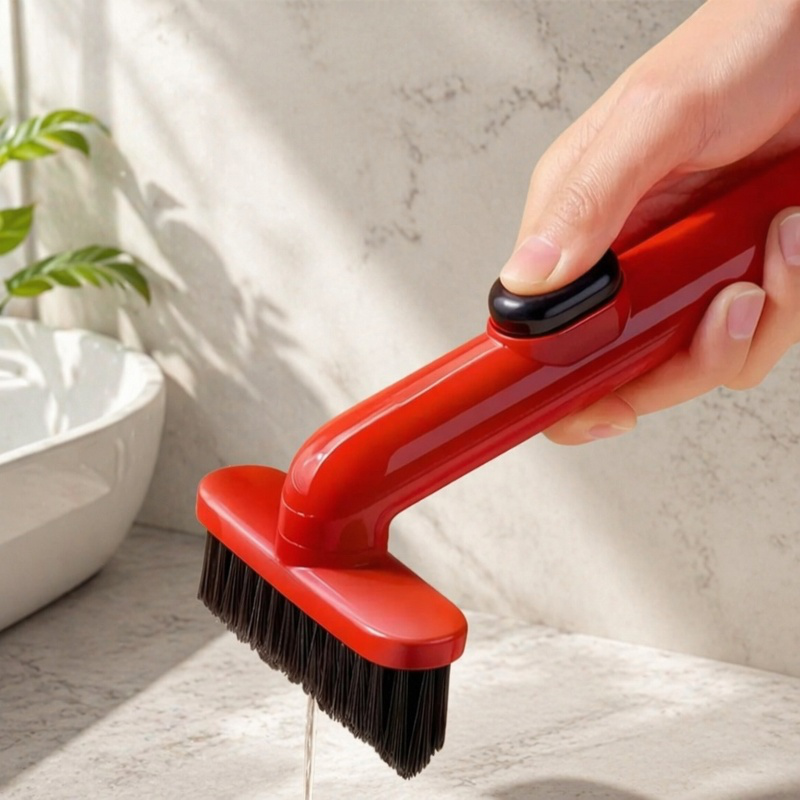 Cepillo de limpieza para rincones de baño multifuncional