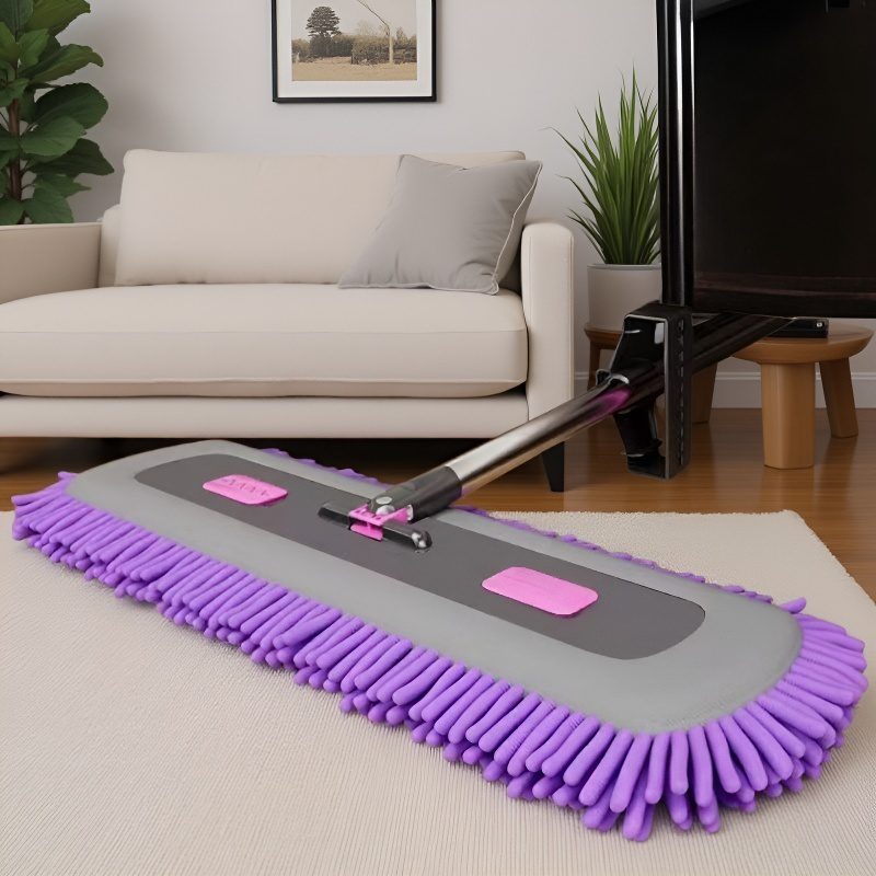 Praktischer Flat Mop mit handwaschfreiem Reinigungssystem