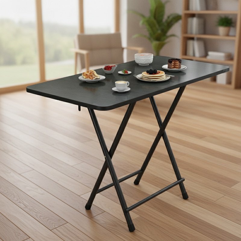 Portable Folding Dining Table Student Study Desk Dormitory Multi-functional Table