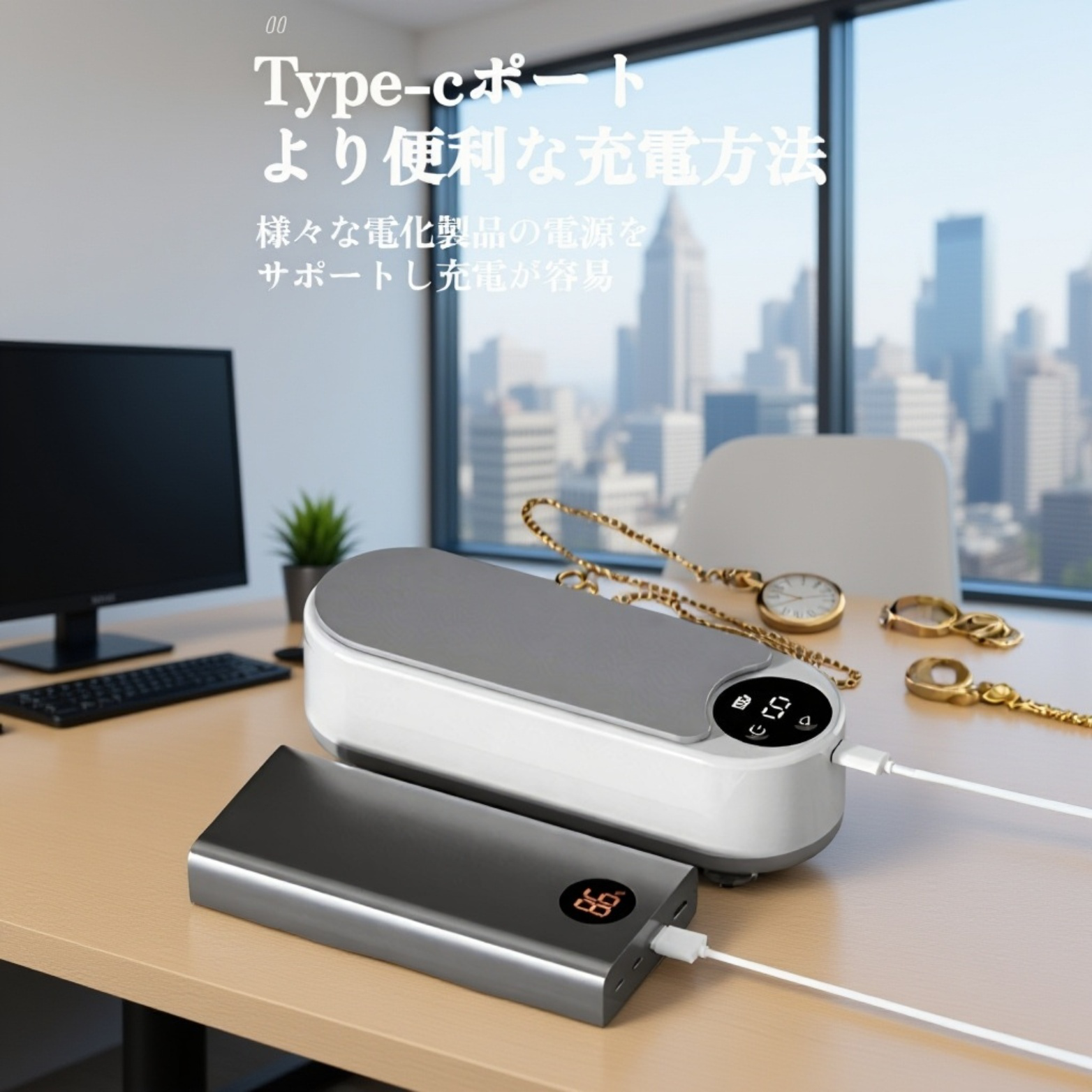 家庭用小型洗浄機 メガネ ジュエリー 時計洗浄機 洗浄機 化粧ブラシ 電動洗浄機