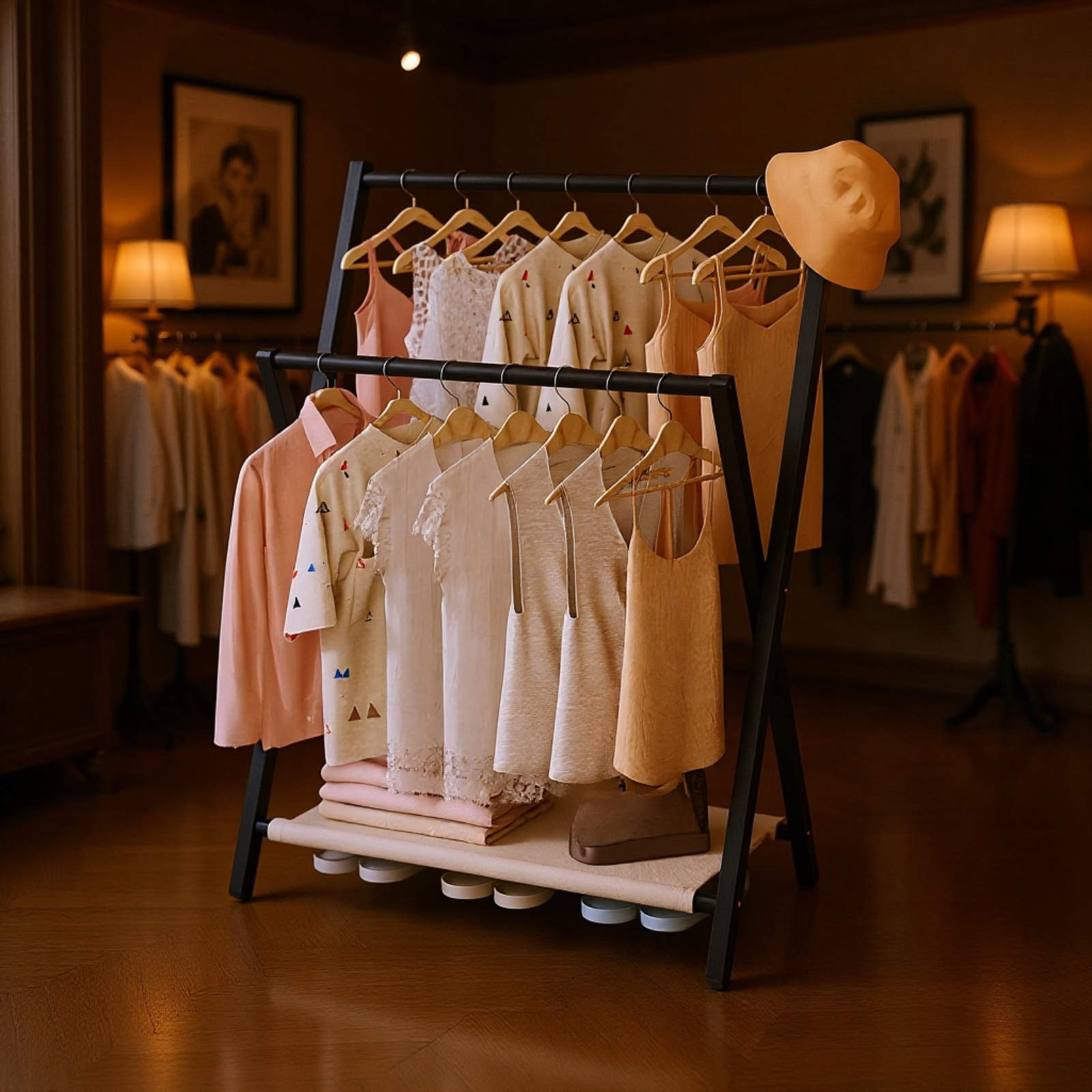 無異味で安心の竹製衣架