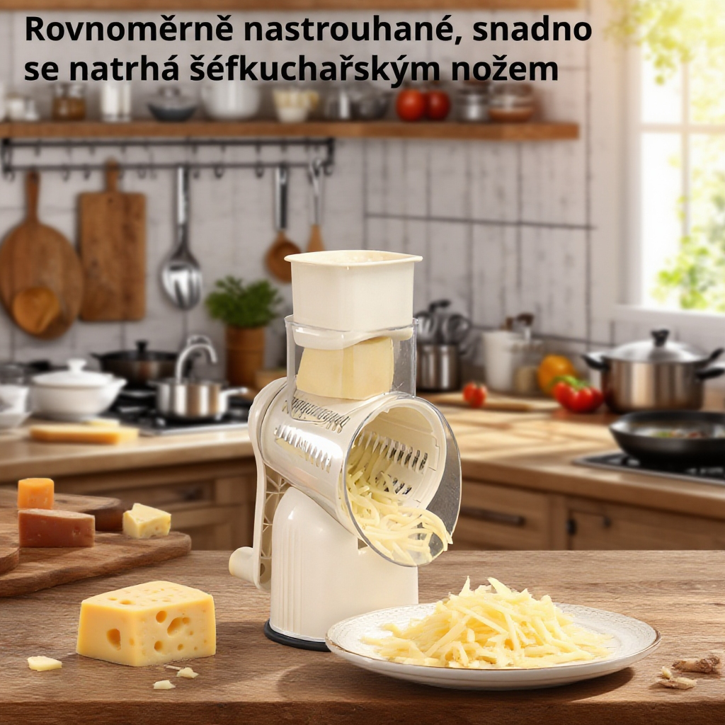 Kráječ na brambory a okurky pro rychlé krájení