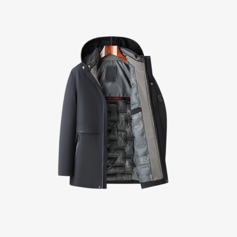 겨울용 남성 그래핀 패딩의 후면 모습