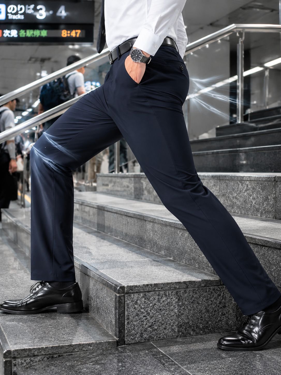 快適な着心地の薄手メンズパンツ
