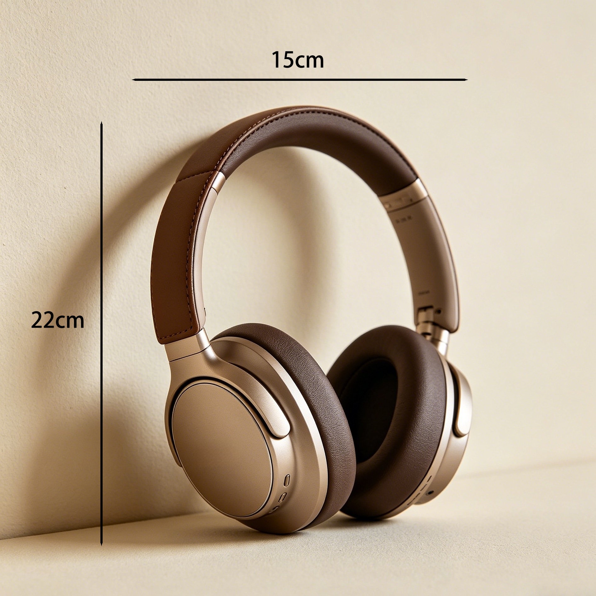 Bluetooth over-ear headphones with adjustable headband