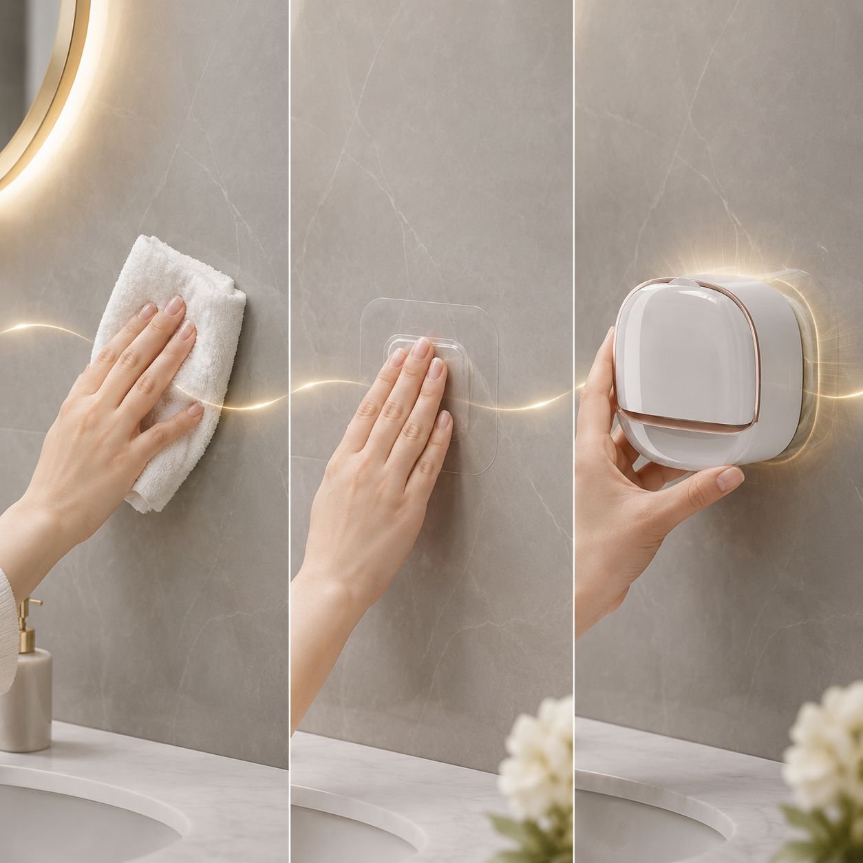 Design élégant de support porte-savon mural avec égouttoir