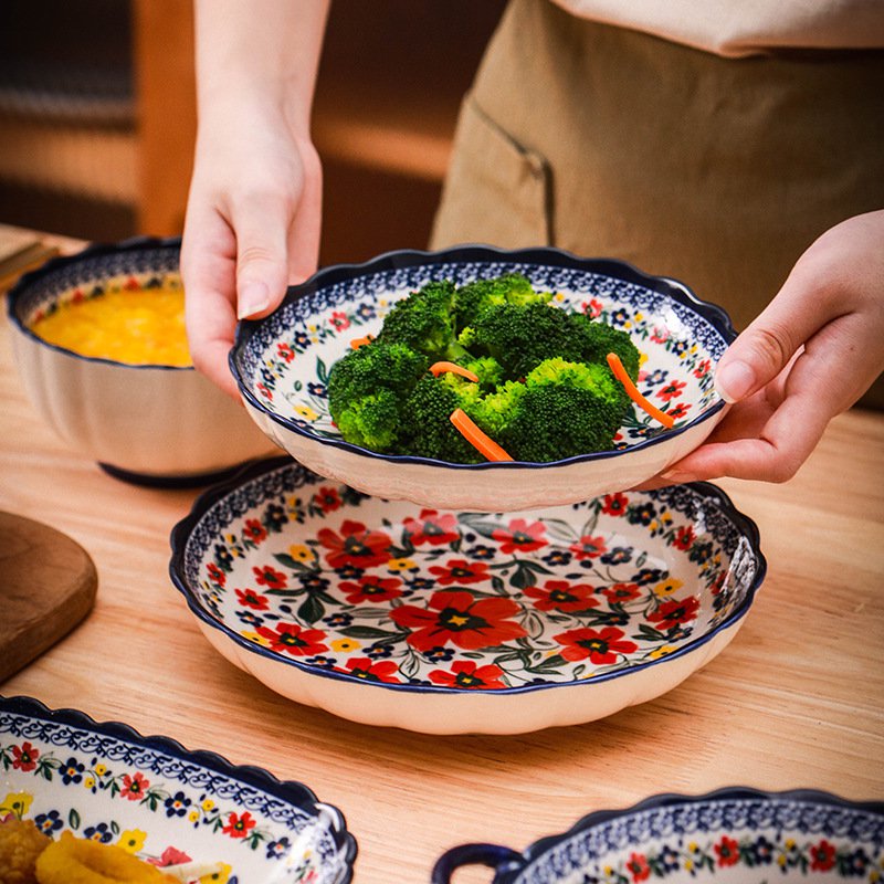 下絵付けディナープレート