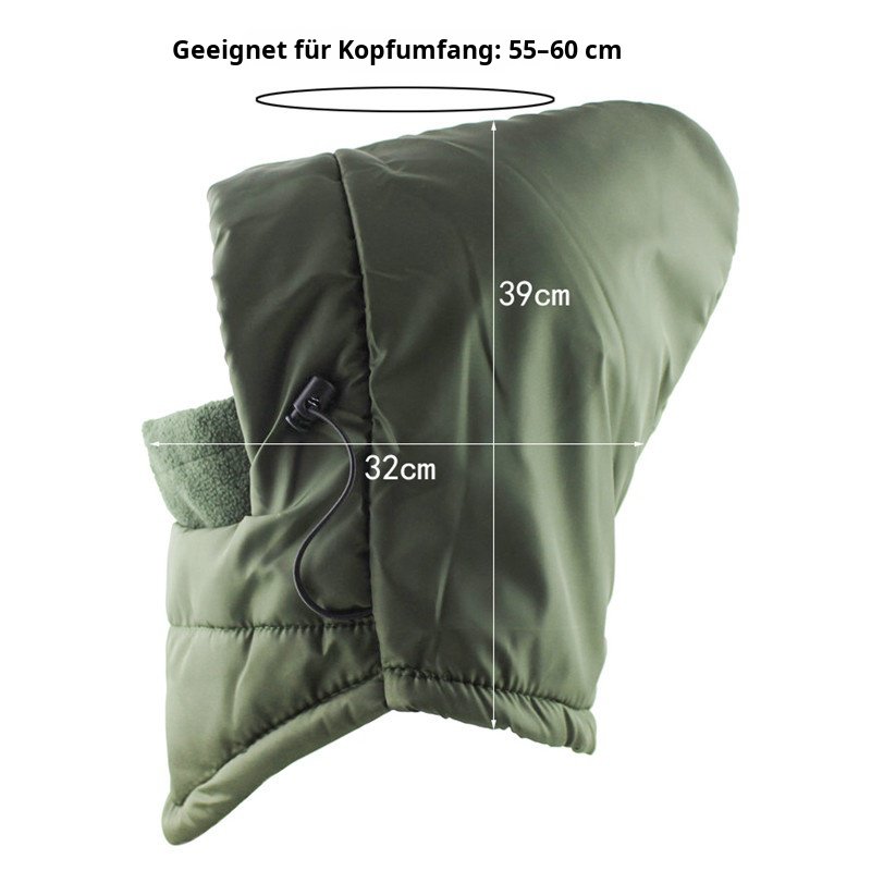 Winddichte Fleece-Kapuze für Outdoor-Aktivitäten im Winter
