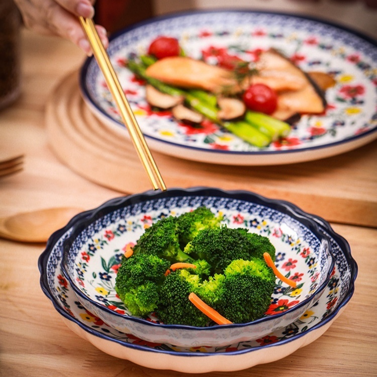 下絵付けディナープレート