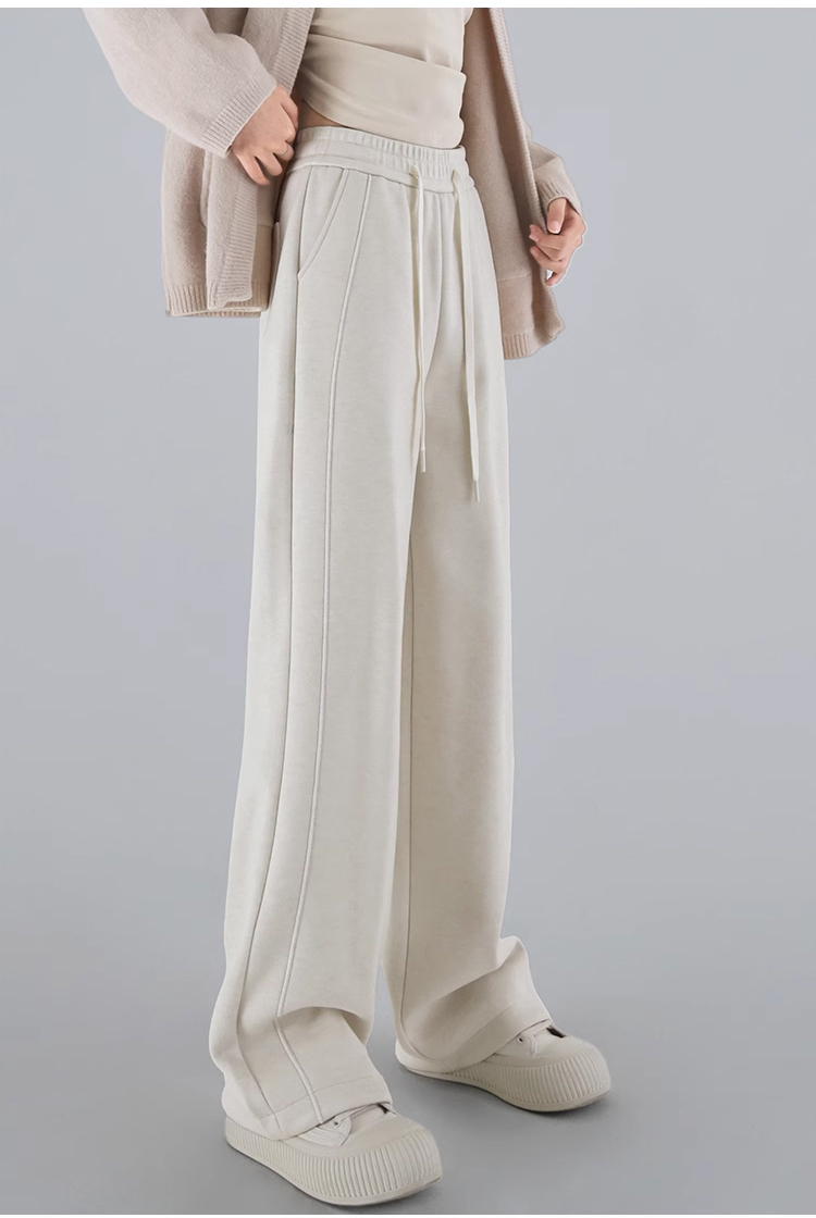 여성 니트 하이웨스트 와이드 팬츠 전체 모습