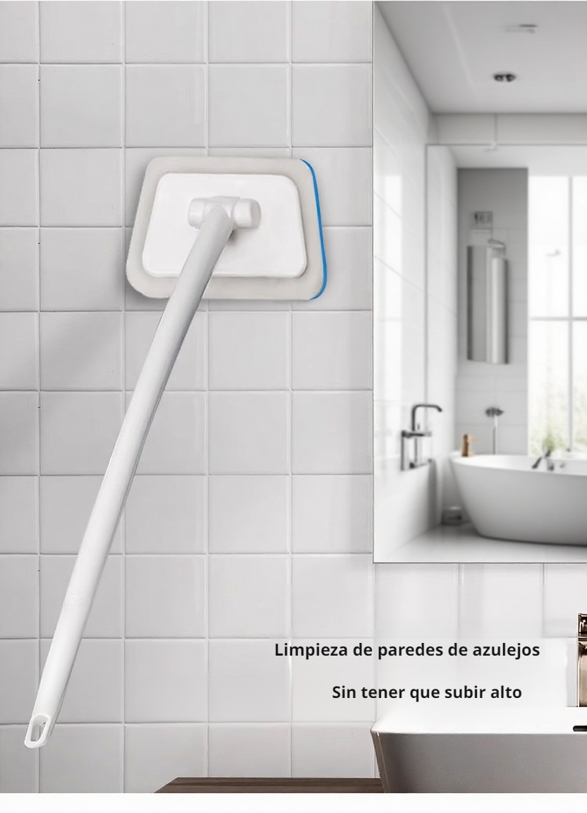 Cepillo de limpieza multifuncional con cabezal de esponja negra