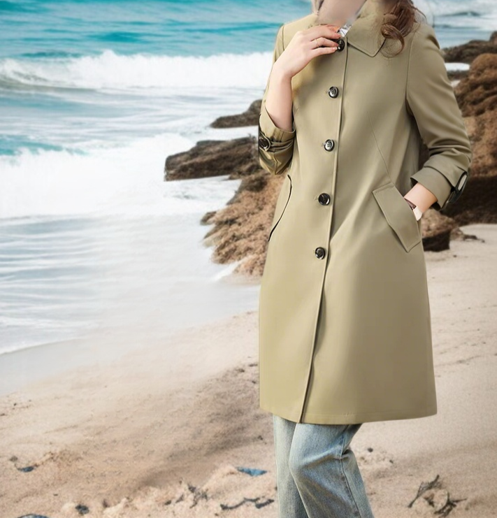 여성 트렌치코트 전체 핏