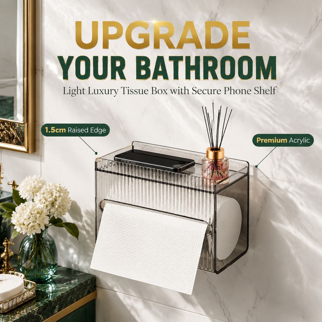New Luxury Acrylic Tissue Box
