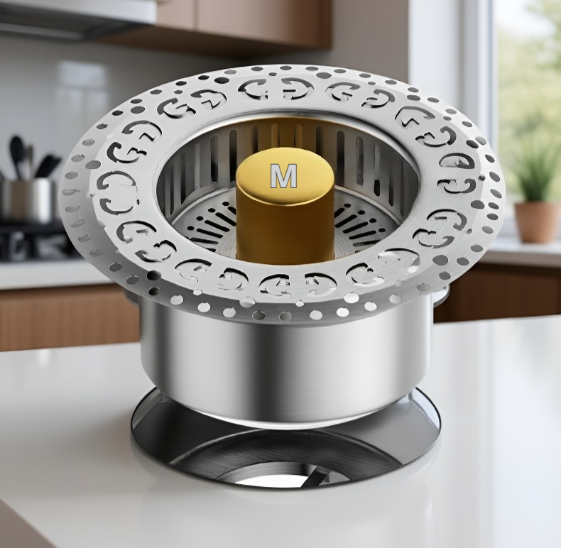 Kuchyňský dřezový odtokový uzávěr