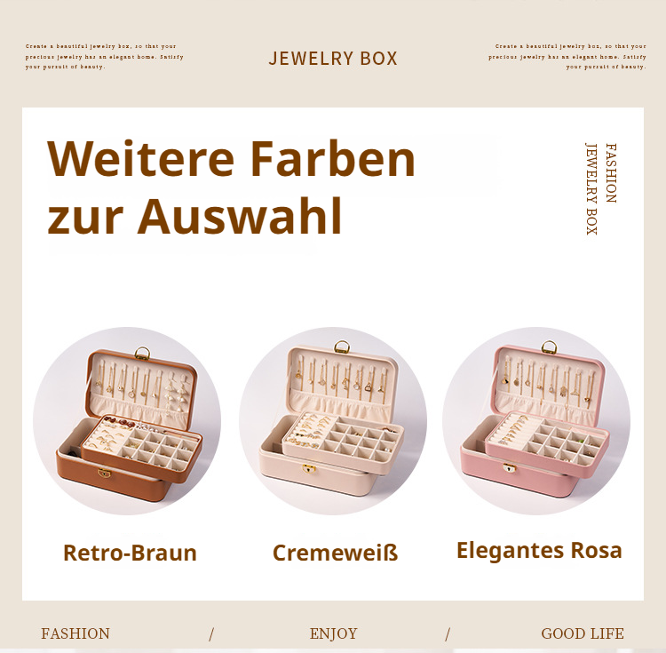 Praktische Schmuckaufbewahrung für Reisen und Zuhause